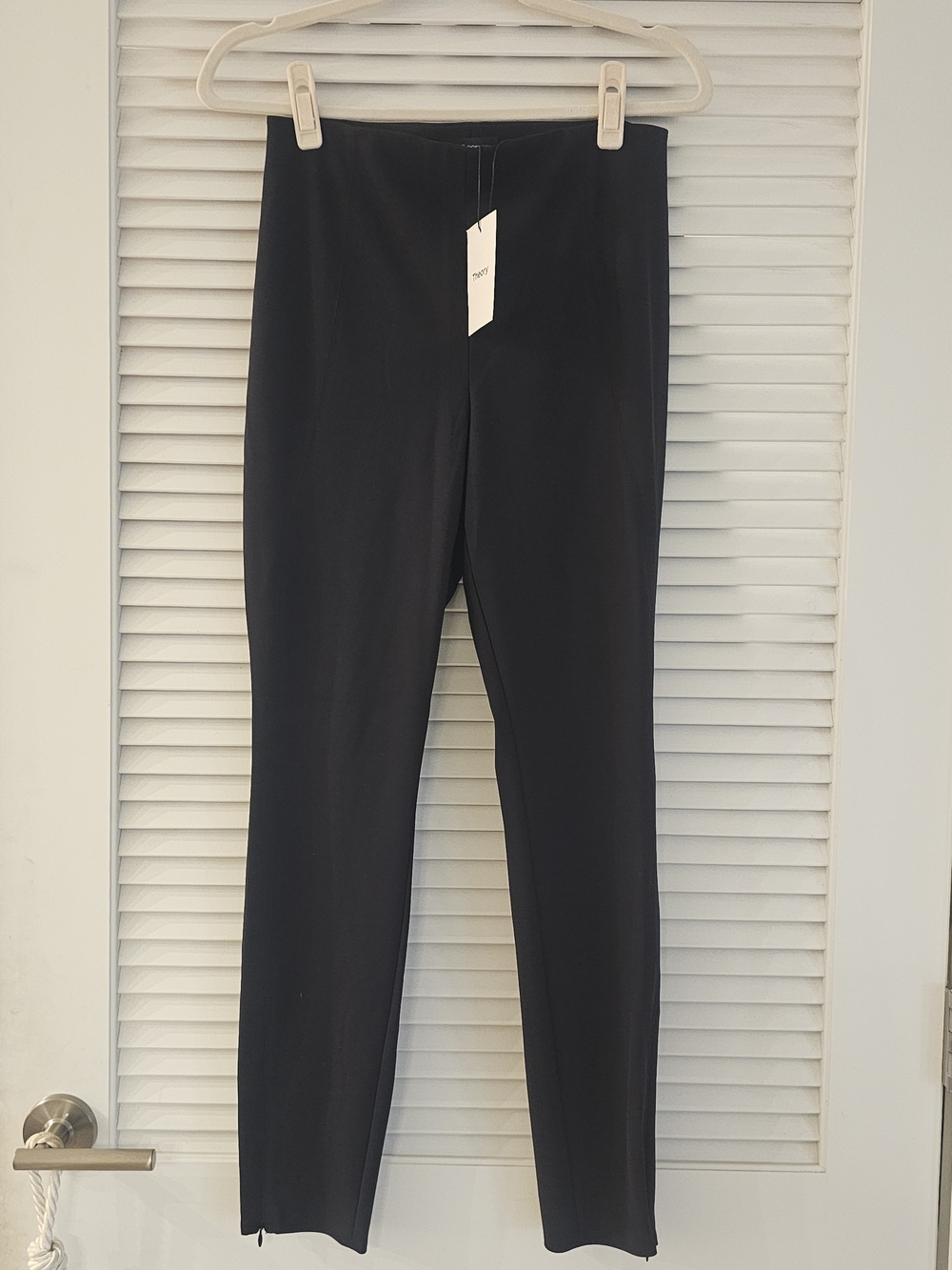 Theory Black Precision Ponte Seamed Legging Sz M NWT